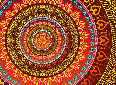 Bright Mandala (fotótapéta) - vászonkép, falikép otthonra és irodába