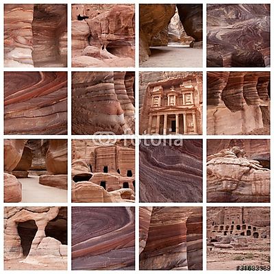 Petra - homokkő (fotótapéta) - vászonkép, falikép otthonra és irodába