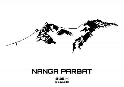 A Mt. Nanga Parbat (többrészes kép) - vászonkép, falikép otthonra és irodába
