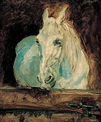 Gazella a fehér ló (fotótapéta) - vászonkép, falikép otthonra és irodába