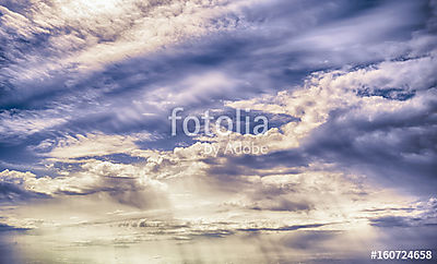 Ég felhők művészet napkelte háttér (bögre) - vászonkép, falikép otthonra és irodába