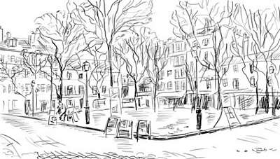 Párizsi utcák 2. (bögre) - vászonkép, falikép otthonra és irodába