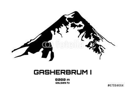 A Mt. Gasherbrum I (többrészes kép) - vászonkép, falikép otthonra és irodába