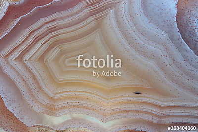 Close up of a polished banded Agate specimen from Mexico (keretezett kép) - vászonkép, falikép otthonra és irodába