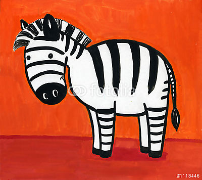 Zebra (bögre) - vászonkép, falikép otthonra és irodába