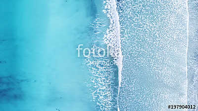 Wave on the beach as a background. Beautiful natural background  (fotótapéta) - vászonkép, falikép otthonra és irodába