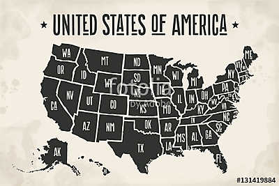 Amerikai Egyesült Államok államtitok mappája. Fekete a (poszter) - vászonkép, falikép otthonra és irodába