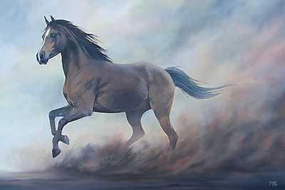 Vágtató ló (bögre) - vászonkép, falikép otthonra és irodába