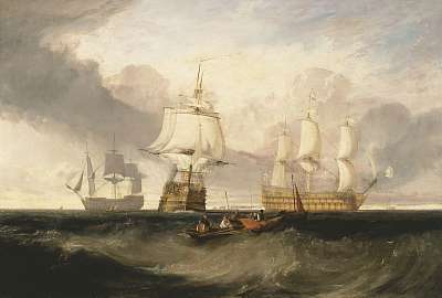 A Victory visszatér Trafalgarból, három pozicióban (bögre) - vászonkép, falikép otthonra és irodába