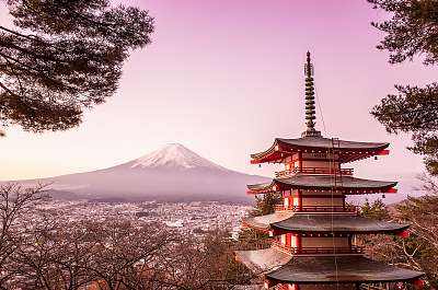 Mount Fuji (többrészes kép) - vászonkép, falikép otthonra és irodába