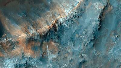 Mars felszín, Nili Fossae-hoz közel (fotótapéta) - vászonkép, falikép otthonra és irodába
