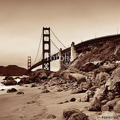 Golden Gate híd (fotótapéta) - vászonkép, falikép otthonra és irodába