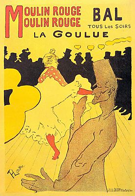 Moulin Rouge Bal la Goulue (poszter) - vászonkép, falikép otthonra és irodába