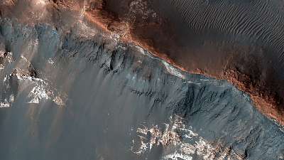 Oyama kráter, Mars felszín (bögre) - vászonkép, falikép otthonra és irodába