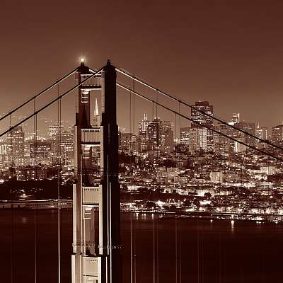 Golden Gate híd (fotótapéta) - vászonkép, falikép otthonra és irodába
