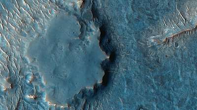 Inverz topográfia, Juventae Chasma, Mars felszín (bögre) - vászonkép, falikép otthonra és irodába