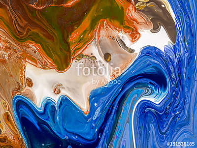 Creative abstract hand painted background, wallpaper, texture, close-up fragment of acrylic painting on canvas with brush stroke (többrészes kép) - vászonkép, falikép otthonra és irodába