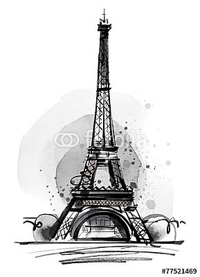 Eiffel-torony (poszter) - vászonkép, falikép otthonra és irodába