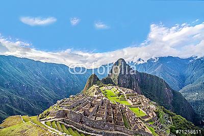Machu Picchu panoráma (fotótapéta) - vászonkép, falikép otthonra és irodába