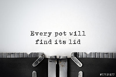 Hope. Inspiráló idézet egy régi írógépen. (többrészes kép) - vászonkép, falikép otthonra és irodába