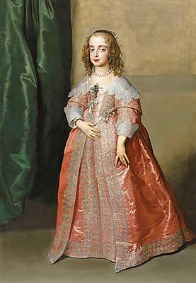 Stuart Mária Henrietta hercegnő portréja (fotótapéta) - vászonkép, falikép otthonra és irodába