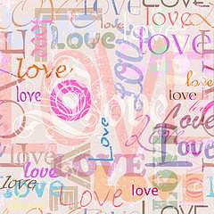 Love - Pasztel dizájn (fotótapéta) - vászonkép, falikép otthonra és irodába
