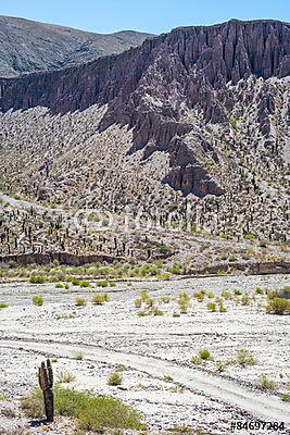 Északnyugat-Argentína sivatagi táj (többrészes kép) - vászonkép, falikép otthonra és irodába