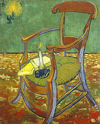 Gauguin széke(1888) (keretezett kép) - vászonkép, falikép otthonra és irodába