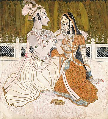 Krishna és Radha (poszter) - vászonkép, falikép otthonra és irodába