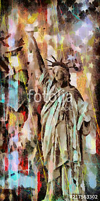 Statue of Liberty (fotótapéta) - vászonkép, falikép otthonra és irodába