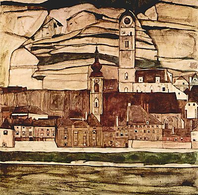 Templom a Dunánál (keretezett kép) - vászonkép, falikép otthonra és irodába
