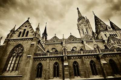 Mátyás templom Budapesten, Magyarországon (fotótapéta) - vászonkép, falikép otthonra és irodába