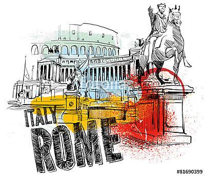 Róma (poszter) - vászonkép, falikép otthonra és irodába