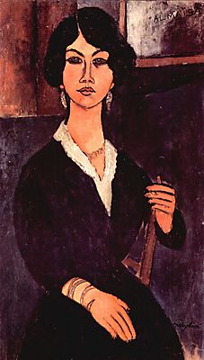 Ülő nő portréja (bögre) - vászonkép, falikép otthonra és irodába