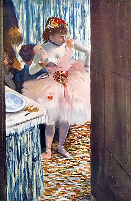 Balett-táncosnő a páholyban (keretezett kép) - vászonkép, falikép otthonra és irodába