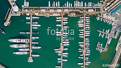 Casa de Campo. Big port for yacht parking. Horizontal (poszter) - vászonkép, falikép otthonra és irodába