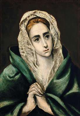  A fájdalmas anya portréja - Mater Dolorosa (bögre) - vászonkép, falikép otthonra és irodába