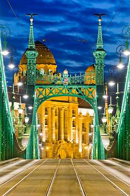 Liberty Bridge, Budapest, Magyarország (fotótapéta) - vászonkép, falikép otthonra és irodába