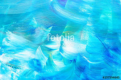 Kék textúra absztakt (olajfestmény reprodukció) (fotótapéta) - vászonkép, falikép otthonra és irodába