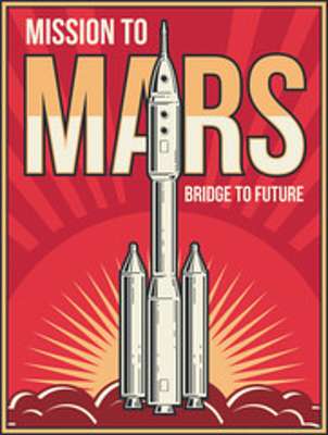Mission to Mars (többrészes kép) - vászonkép, falikép otthonra és irodába