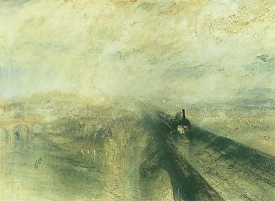 Eső, gőz és sebesség (1844) (bögre) - vászonkép, falikép otthonra és irodába