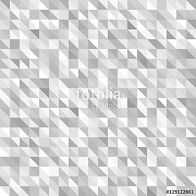 Háromszögmintázat. Zökkenőmentes vektor szürke és fehér háttér (többrészes kép) - vászonkép, falikép otthonra és irodába