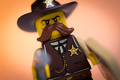 LEGO Characters - Sheriff (fotótapéta) - vászonkép, falikép otthonra és irodába