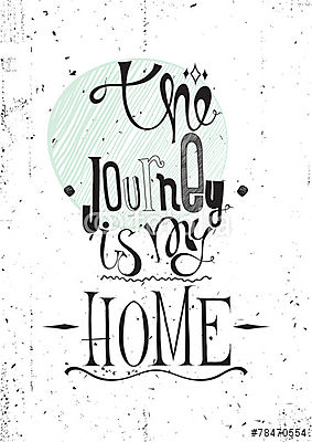 Grunge inspiráló motivációs plakát idézettel idézve (keretezett kép) - vászonkép, falikép otthonra és irodába