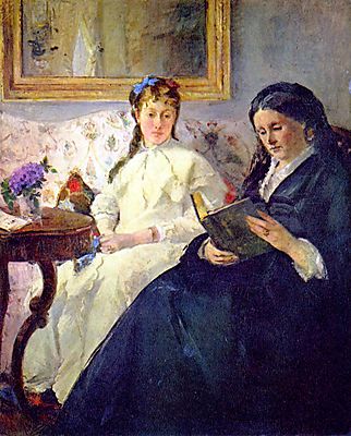 A művész anyja és lánya (poszter) - vászonkép, falikép otthonra és irodába