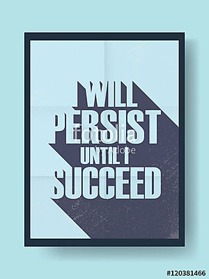 Üzleti motívum plakát a kitartás és a siker tekintetében vi (poszter) - vászonkép, falikép otthonra és irodába