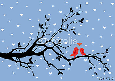 téli szerelem (poszter) - vászonkép, falikép otthonra és irodába