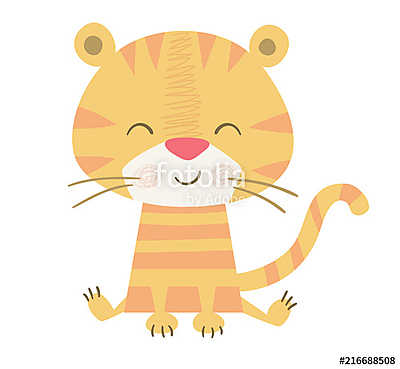 Cuki tigris (poszter) - vászonkép, falikép otthonra és irodába