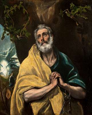 Szent Péter könnyei (keretezett kép) - vászonkép, falikép otthonra és irodába