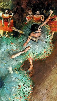 Balett-táncosok (colored version) (keretezett kép) - vászonkép, falikép otthonra és irodába